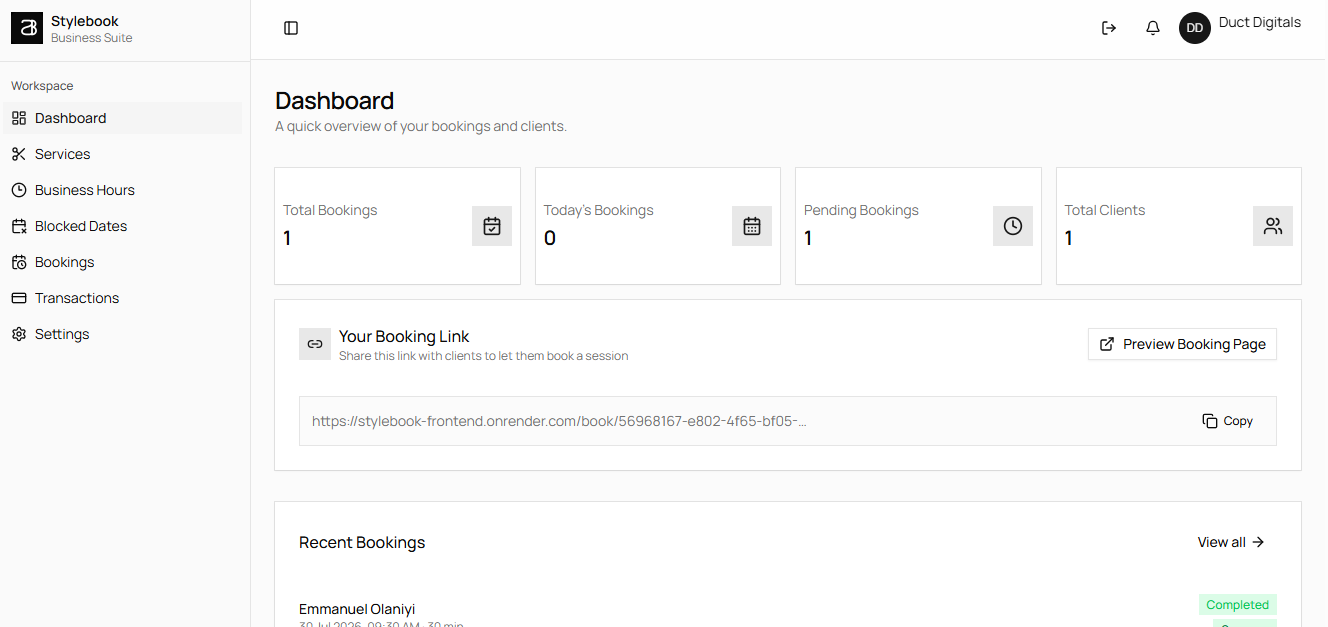 Hero Dashboard